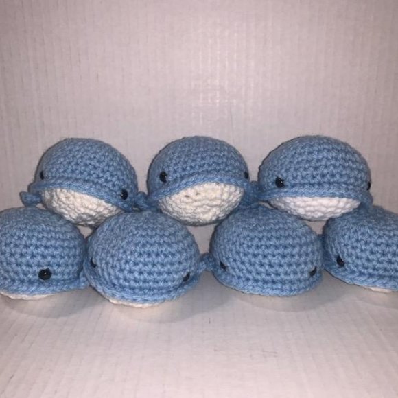 Hand Crafted Other - 🐳HP🐳 Handmade Crochet Baby Whales Party Favors Baby shower favors